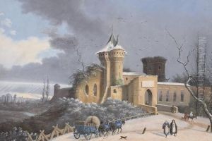A View Of The City Gate Of Boles Near Florence