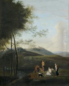 Diane Au Bain Et Ses Servantes by Joseph Augustus Knip