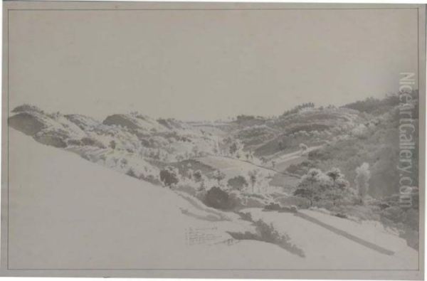 Recto
: An Extensive Hilly Landscape - view 1