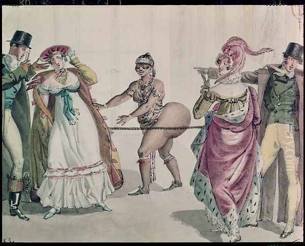 The Hottentot Venus in the Salon of the Duchess of Berry, 1830 - view 1