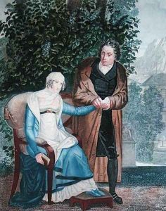 The embarrassed doctor or Doctor with a pregnant young girl, early 19th century by Sebastien Coeure
