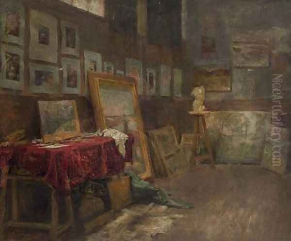 L'Intérieur d'un atelier d'artiste - view 1