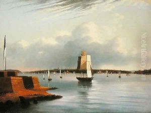 Baltimore Harbour, 1852 by Edmund C. Coates