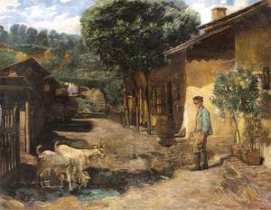 Parasztudvar by Imre, Emerich Knopp