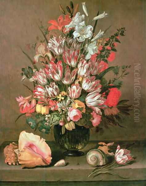 Tulips, Lilies, Irises and Roses - view 1