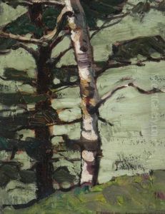 Trees At Rosebank On Lake Ontario, Neartoronto. by Farquhar Mcgillivr. Knowles