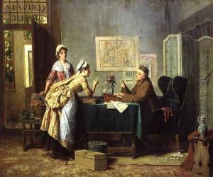 The Public Letter Writer, 1880 by Z. Carabin