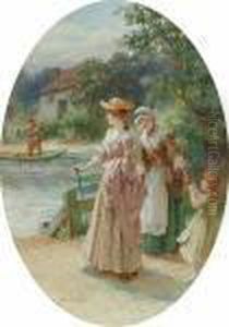Waiting For The Ferry by Georges Sheridan Knowles
