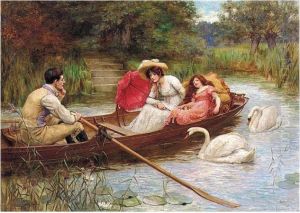 Summer Pleasure On The River by Georges Sheridan Knowles