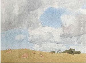 Haystacks by Archibald Knox