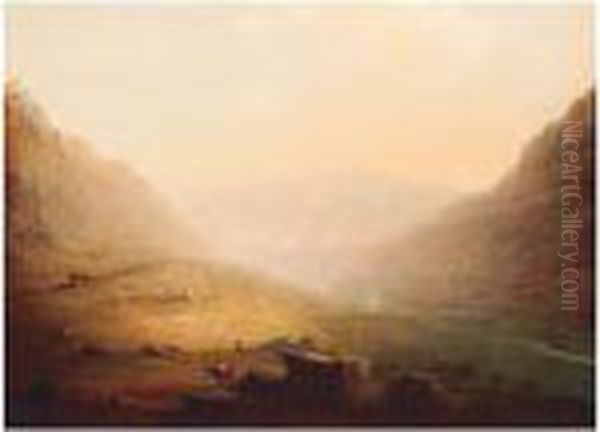 Looking South-east Through The Nant Francon Valley, Caernarvonshire - view 1