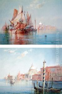 'venetian Fishing Boats' And 'on The Grand Canal' by William Knox