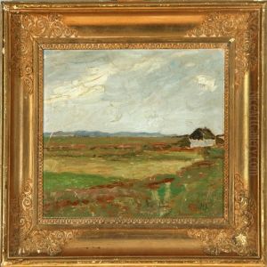 Danish Autumn Scenery With "maren's House". Signed H. K by Hans Knudsen