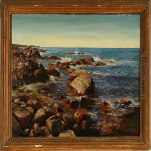 Coastal Scene Frombornholm, Denmark by Peder Knudsen