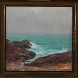 View From The French Coast By St. Guenole by Peder Knudsen