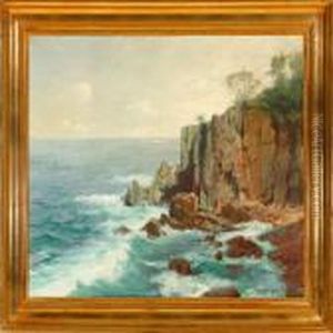 A Coastal Scenery From Bornholm Island by Peder Knudsen