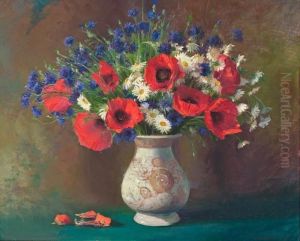 Still Life With A Bunch Of Flowers In A Vase Still Life With A Bunch Of Flowers In A Vase