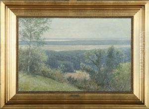 A View Over A Hilly Landscape