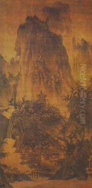 Solitary Temple Amid Clearing Peaks - view 1