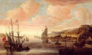 Traffic Important De Bateaux Dans La Baie D'harbour