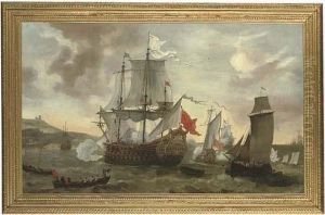 King William Iii Landing At 
Carrickfergus To Lead The Campaign Against The Deposed James Ii, June 
1690