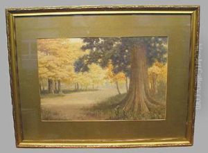 Country Lane, Autumn by Tokusaburo Kobayashi