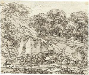Landschaft Mit Jager
