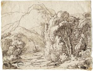Gebirgslandschaft Mit Flus