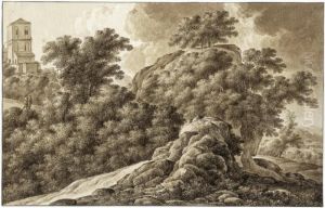 Felsige Landschaft Mit Campanile