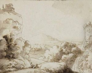 Arkadische Landschaft Mit Aufgehender Sonne.