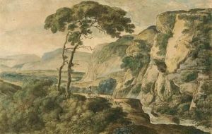 Arkadische Landschaft. by Franz Innocenz Kobell