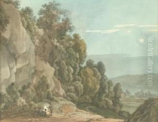 Felsenlandschaft Uber Flustal - view 1