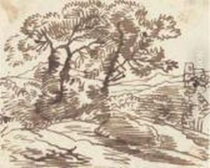 A Hilly Landscape With Trees