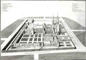 View of the Abbey of Saint-Germain-des-Pres before 1640