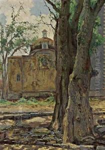 Iglesia de San Angel by Joaquin Clausell