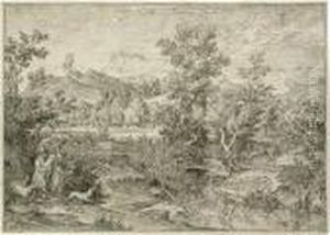 Romische Campagna Bei Paliano by Joseph Anton Koch
