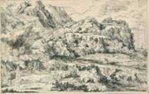 Arkadische Landschaft. by Joseph Anton Koch