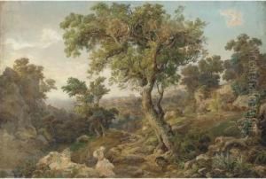 Figures In The Roman Campagna