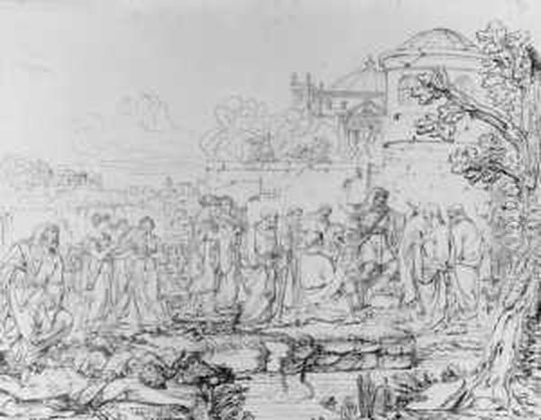 Die Zeremonie Des 
Nageleinschlags Am Minervatempel Anlasslich Der Pestepidemie In Rom 363 
V. Chr. (nach Livius Vii, 3, 3ff.). - view 1
