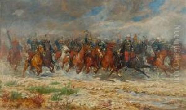 Cavalry Attack. 1899. - view 1