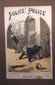 Police! Police! Song Book Cover, c.1865 by Alfred Concanen