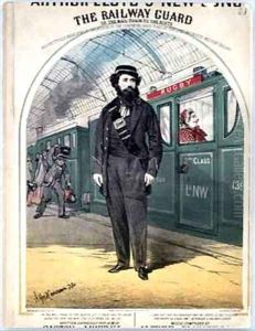 The Railway Guard cover of the sheet music for a popular Victorian song by C Plowman by Alfred Concanen