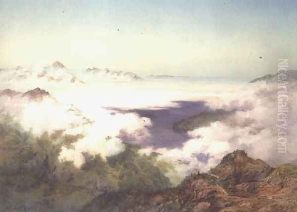Early Morning from the Schynegge Platte, Switzerland - view 1