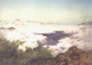 Early Morning from the Schynegge Platte, Switzerland by Arthur Croft