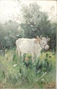 Krowa Na Pastwisku (1895) by Roman Kochanowski
