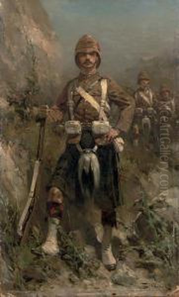 'a Dour Laddie Of The Hindy-war' The 2nd Batalliongordon-highlanders - view 1