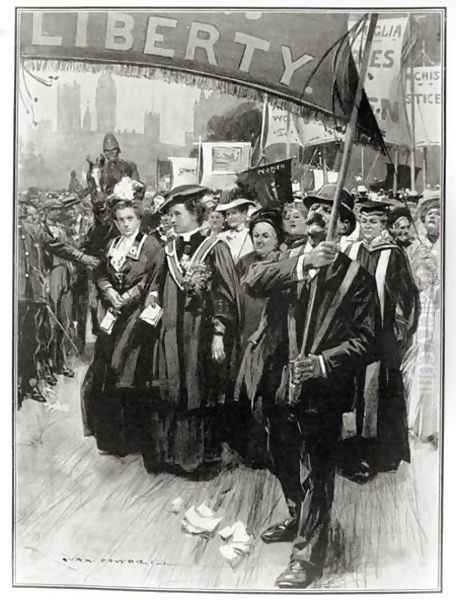The Great Suffragist Procession, 1908 - view 1