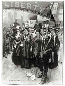 The Great Suffragist Procession, 1908 by Max Cowper
