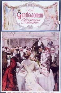 New Year's Eve at the Savoy Hotel, London, cover illustration for The Gentlewoman magazine, Christmas 1910 by Max Cowper