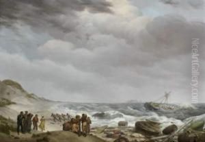 Les Rescapes De L'eclair D'anvers Sur Une Plage